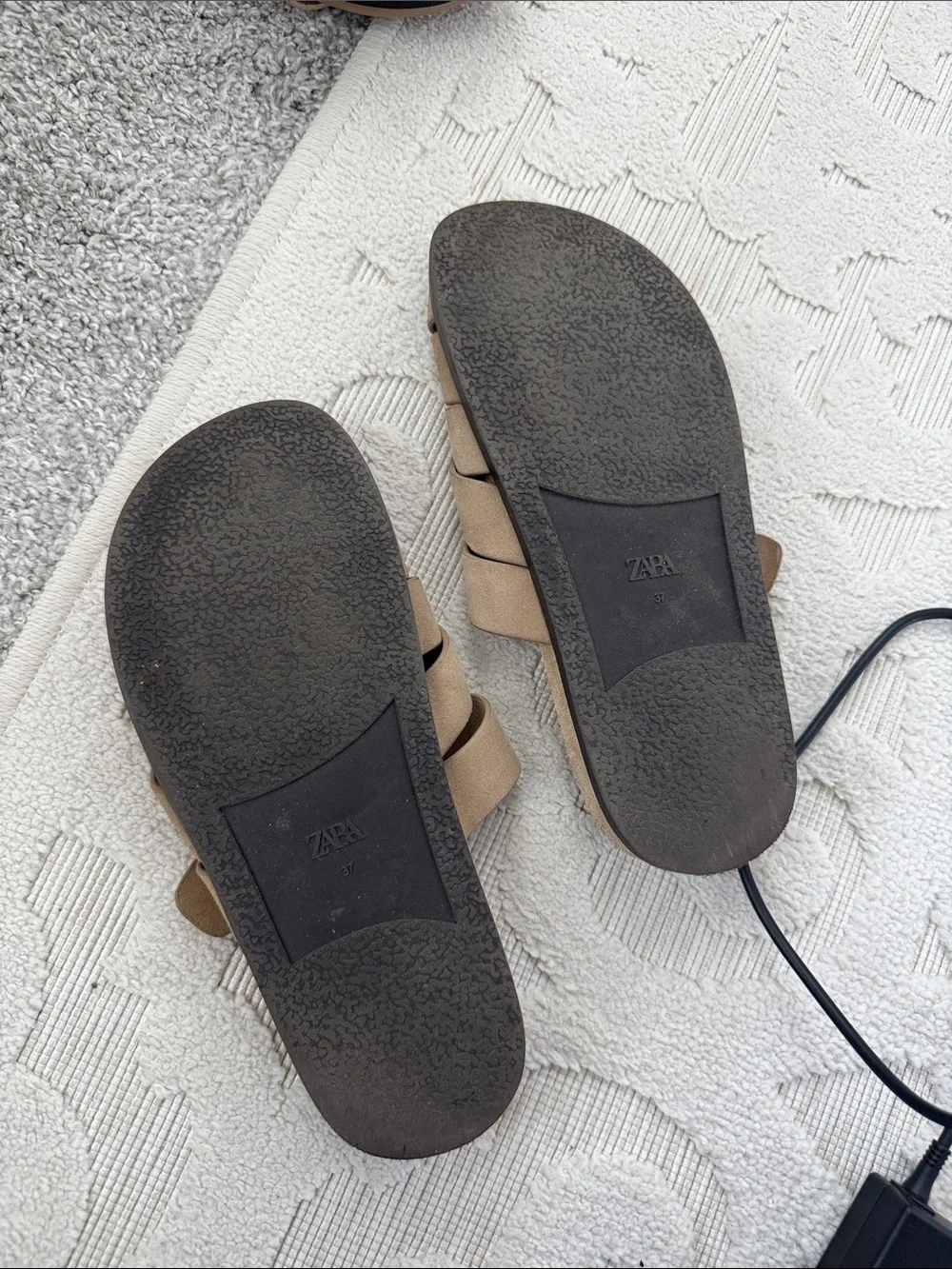 Zara Suede Fisherman Sandals Size 37 (Size 7)